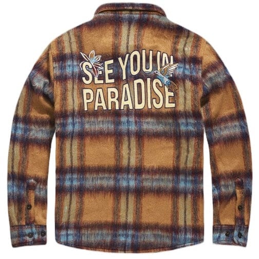 Jordan Craig See You In Paradise Flannel Shacket (Wheat) 2561 - Image 6