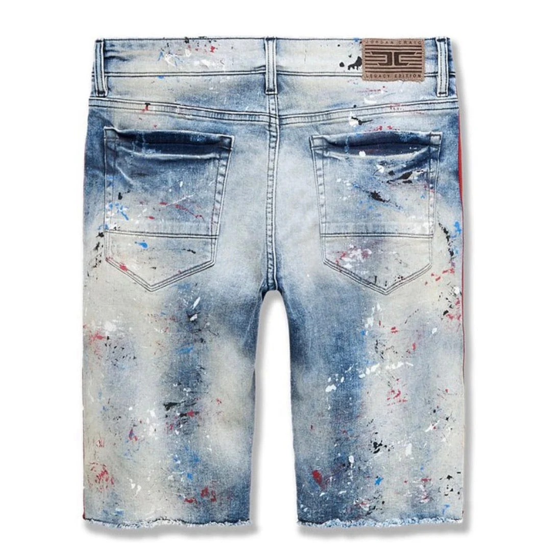 Jordan Craig Sparta Striped Denim Shorts (South Beach) - J3168S - Image 2
