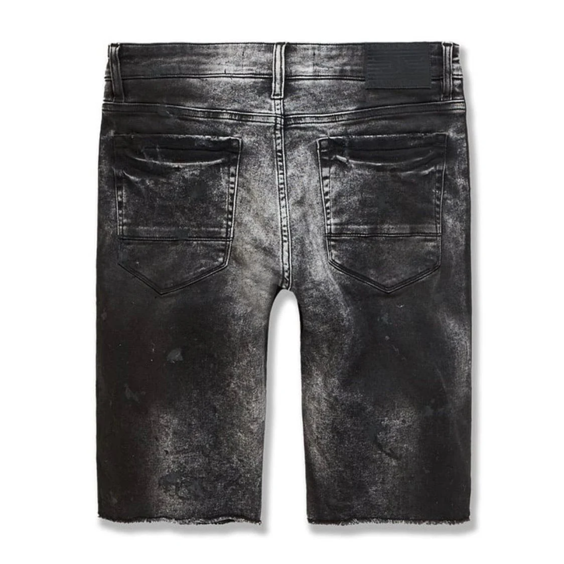 Jordan Craig Sparta Striped Denim Shorts (Triple Black) J3168S - Image 2