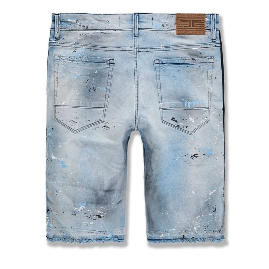 Jordan Craig Sparta Striped Denim Shorts (University Blue) J3168S - Image 2