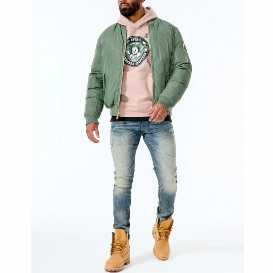 Jordan Craig Squadron Bomber Jacket (Sage) 91571 - Image 5