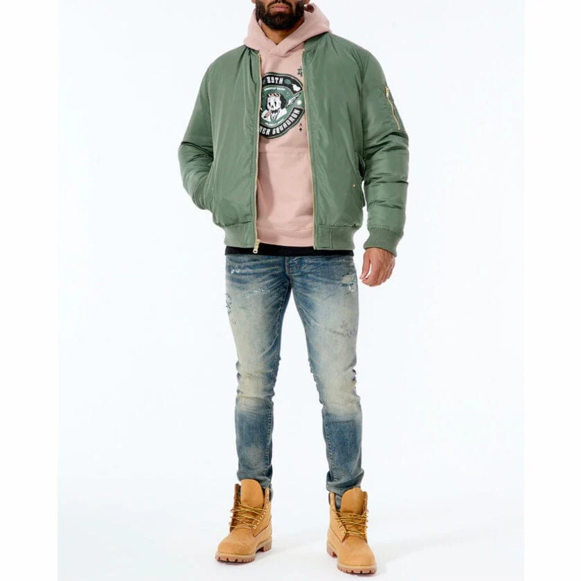 Jordan Craig Squadron Bomber Jacket (Sage) 91571 - Image 6