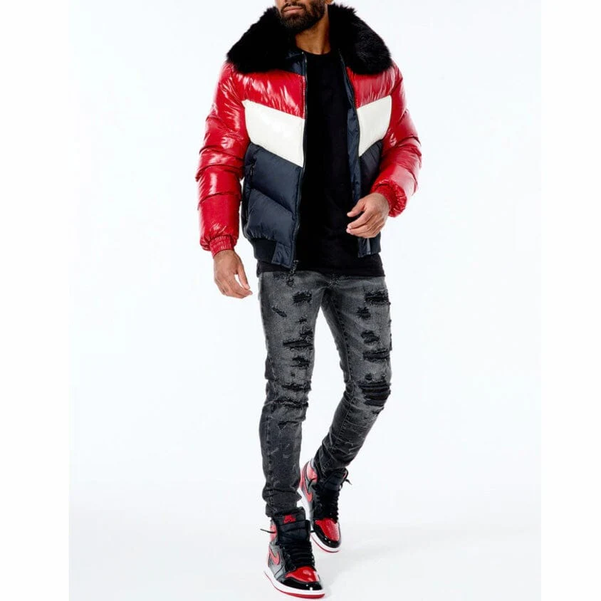 Jordan Craig Sugar Hill Puffer Jacket (Red) 91587 - Image 3