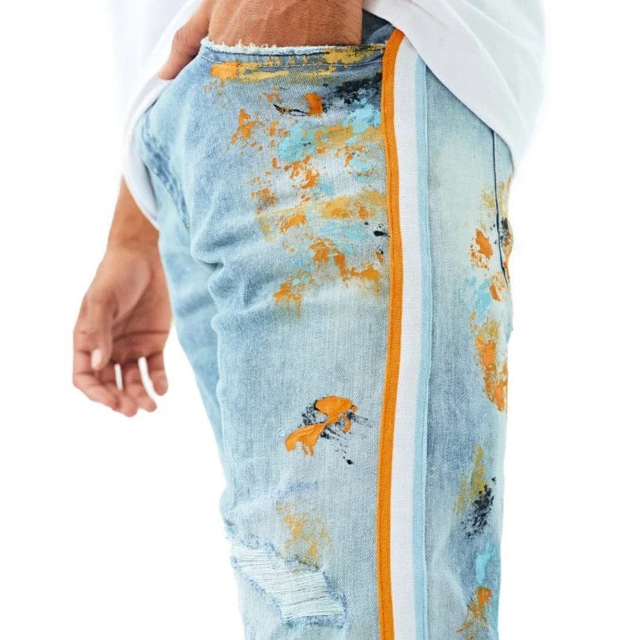 Jordan Craig Talladega Denim Shorts (Iced Neon) - J3388S - Image 3