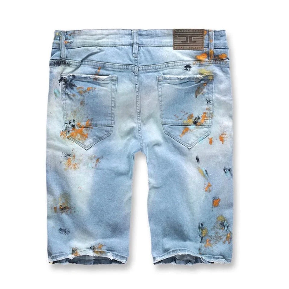 Jordan Craig Talladega Denim Shorts (Iced Neon) - J3388S - Image 4