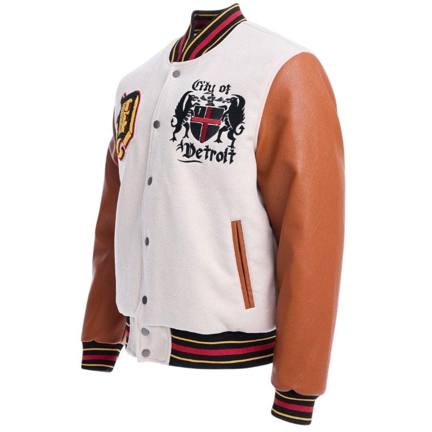 Jordan Craig The Renaissance City Varsity Jacket (Cream) 91654 - Image 5