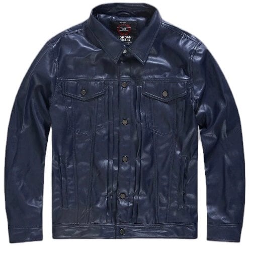 Jordan Craig Thriller Trucker Jacket (Midnight Blue) JJ1218 - Image 3