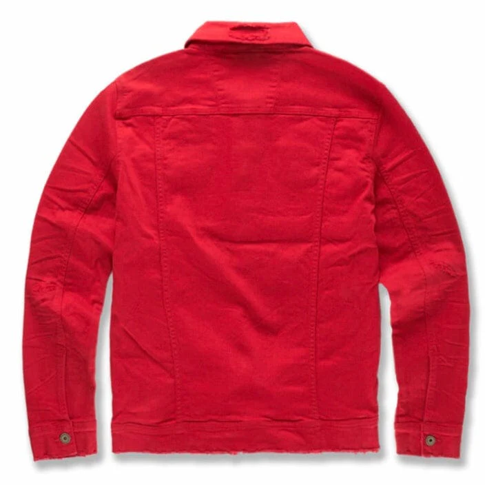 Jordan Craig Tribeca Twill Trucker Jacket (Red) JJ950R - Image 2