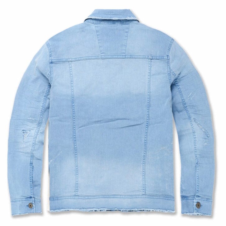 Jordan Craig Tribeca Twill Trucker Jacket (Sky Foam) JJ950R - Image 2