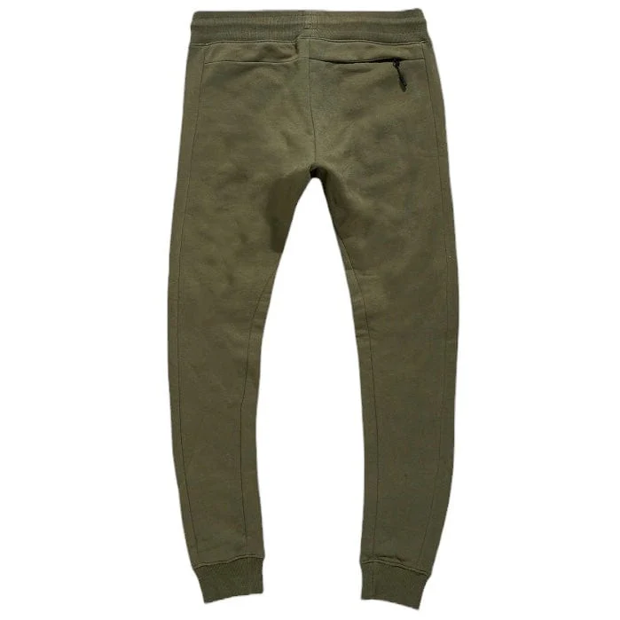 Jordan Craig Uptown Jogger Sweatpants (Olive) 8860 - Image 2