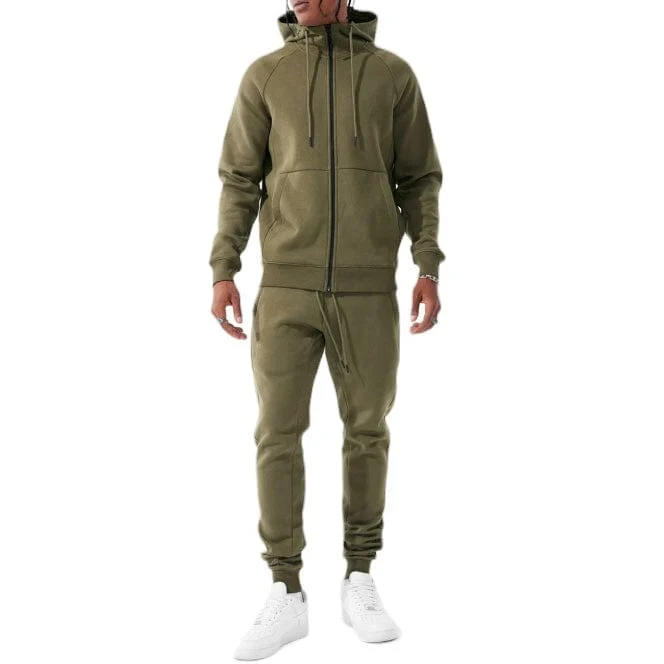 Jordan Craig Uptown Jogger Sweatpants (Olive) 8860 - Image 3