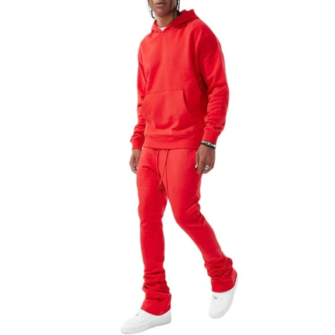 Jordan Craig Uptown Stacked Sweatpants (Red) 8860L - Image 3