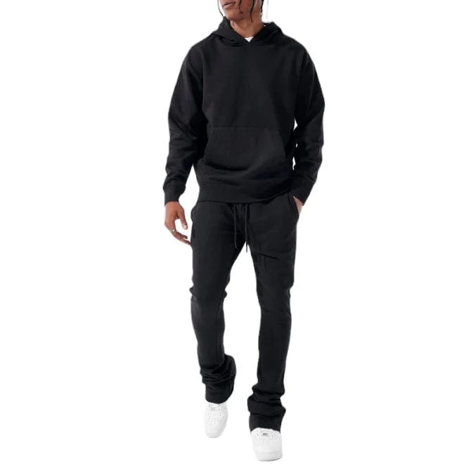 Jordan Craig Uptown Stacked Sweatpants (Black) - Image 3