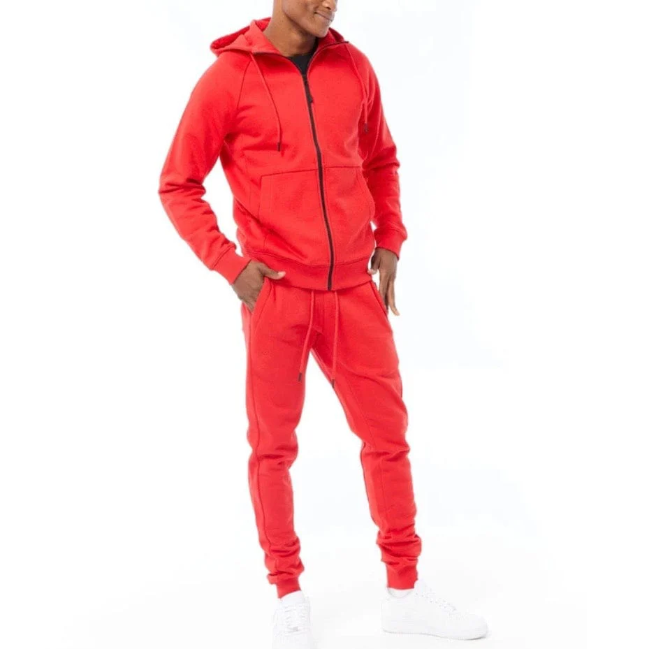 Jordan Craig Uptown Zip Up Hoodie (Red) 8521H - Image 4