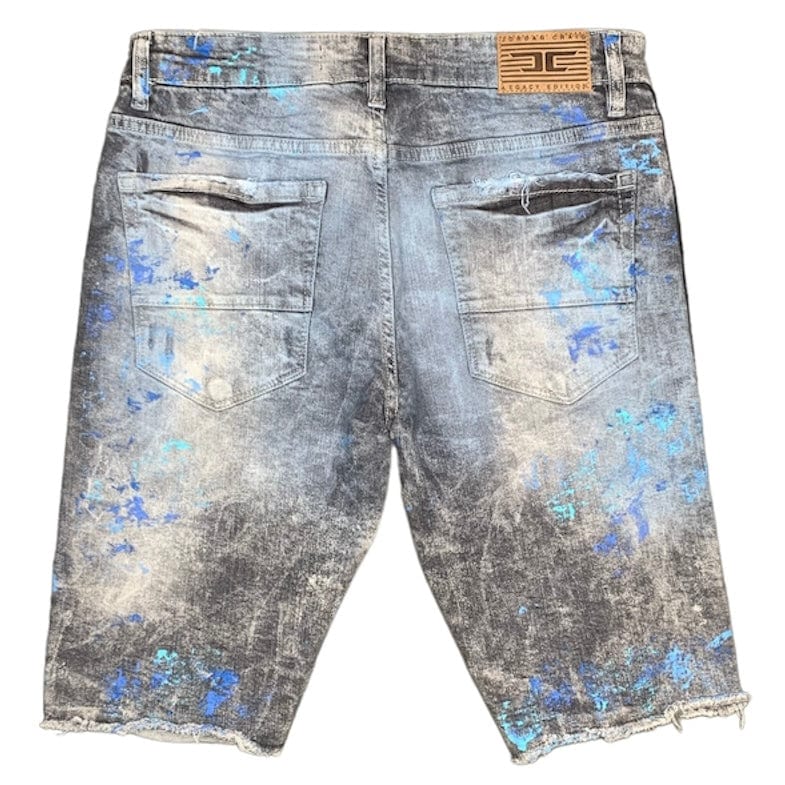 Jordan Craig Vegas Striped Denim Shorts (Blue Wave) J3167S - Image 2