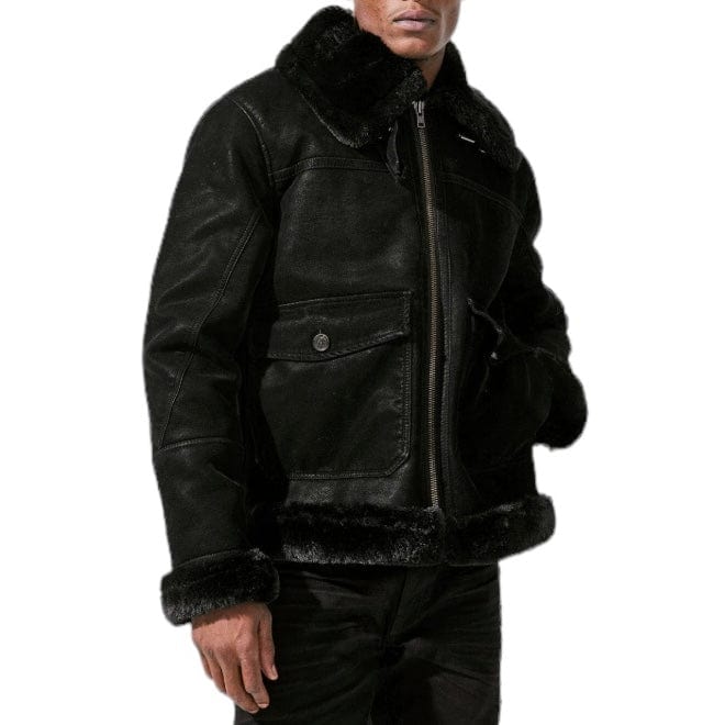 Jordan Craig Vienna Bomber Jacket (Black) 91405 - Image 4