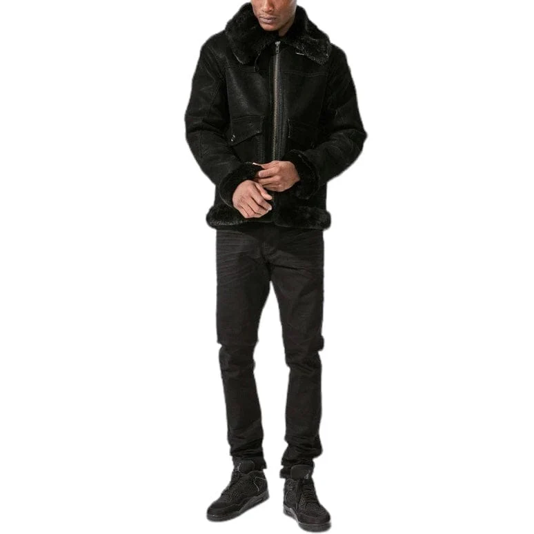 Jordan Craig Vienna Bomber Jacket (Black) 91405 - Image 5