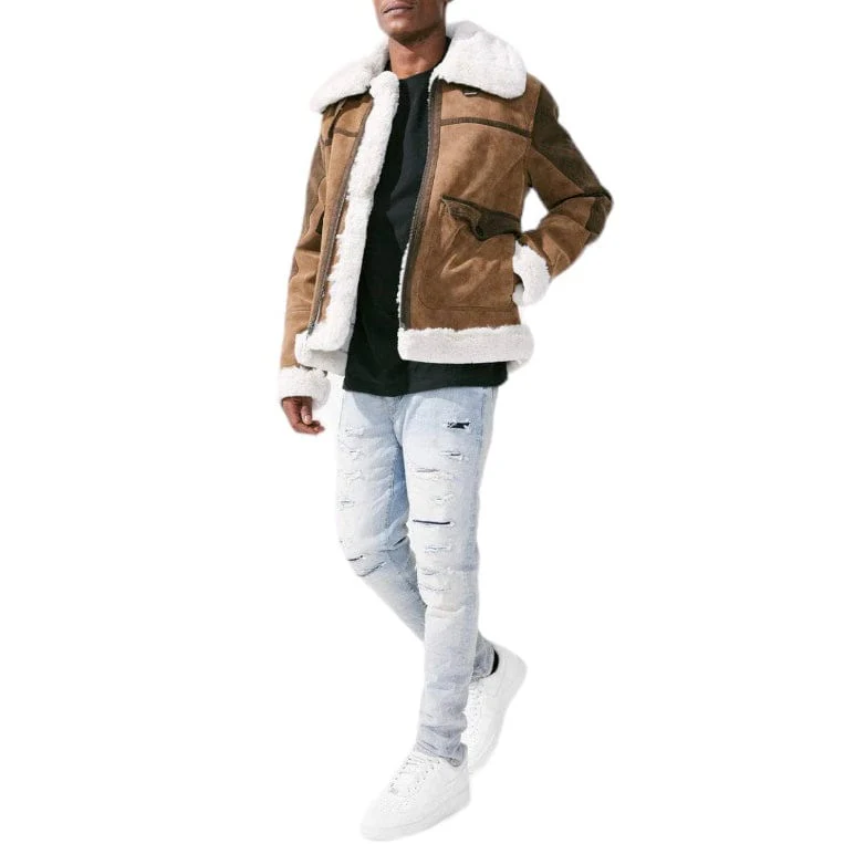 Jordan Craig Vienna Bomber Jacket (Brown) 91405 - Image 6