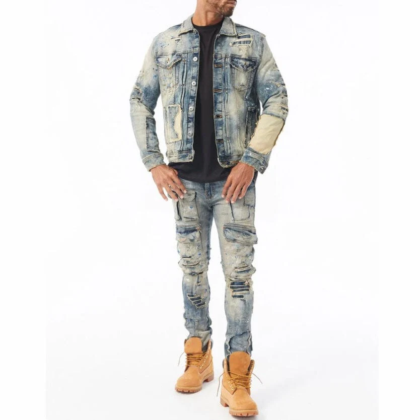 Jordan Craig Washington Heights Denim Trucker Jacket (Desert Storm) 91557 - Image 3