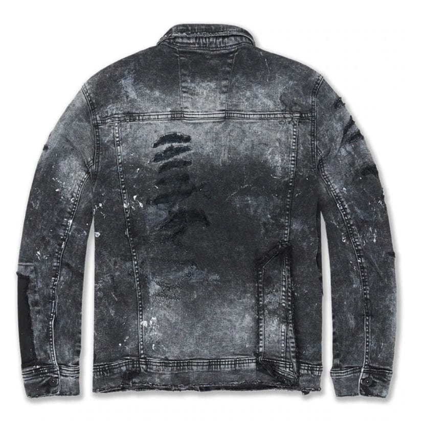 Jordan Craig Washington Heights Denim Trucker Jacket (Vintage Black) 91557 - Image 4