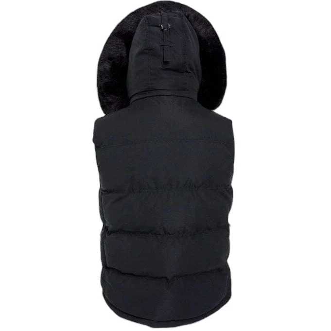 Jordan Craig Yukon Fur Lined Puffer Vest (Black) 9377V - Image 6