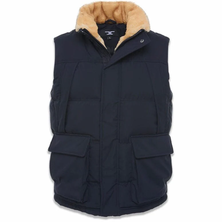Jordan Craig Yukon Fur Lined Puffer Vest (Navy) 9371V - Image 7