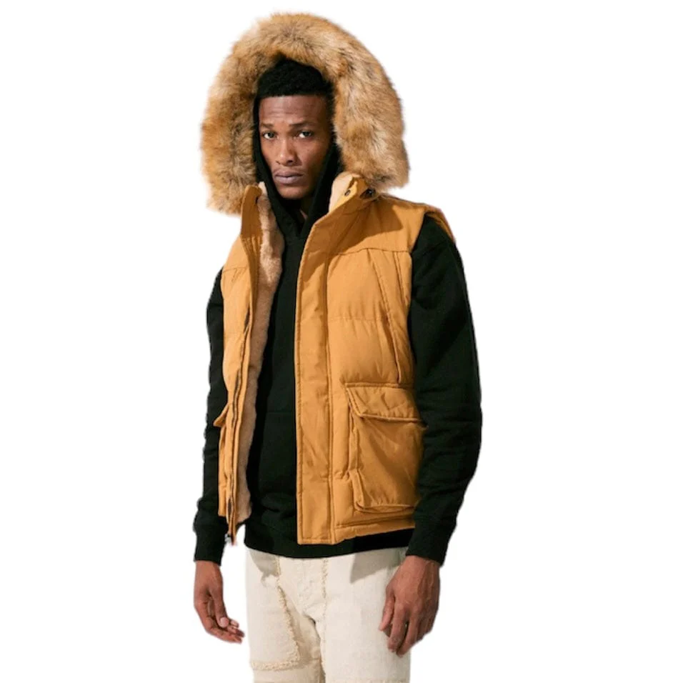 Jordan Craig Yukon Fur Lined Puffer Vest (Wheat) 9374V - Image 5