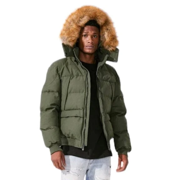 Jordan Cross Bay Bomber Jacket (Army Green) 91615 - Image 6