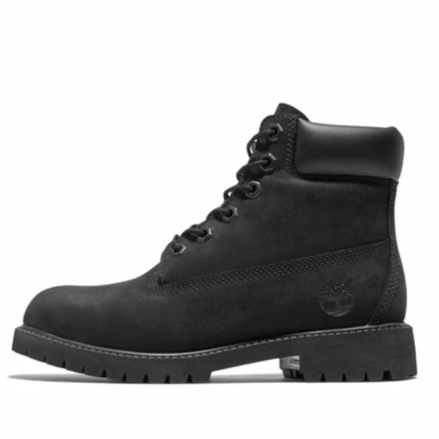 Junior Timberland Premium 6 In Waterproof Boots (Black Nubuck) TB-012907-001 - Image 2