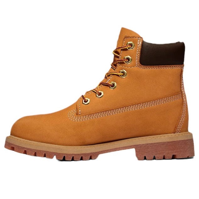 Junior Timberland Premium 6 In Waterproof Boots (Wheat Nubuck) TB-012909-713 - Image 2