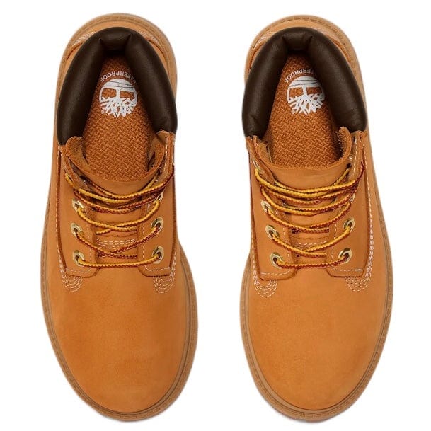 Junior Timberland Premium 6 In Waterproof Boots (Wheat Nubuck) TB-012909-713 - Image 5
