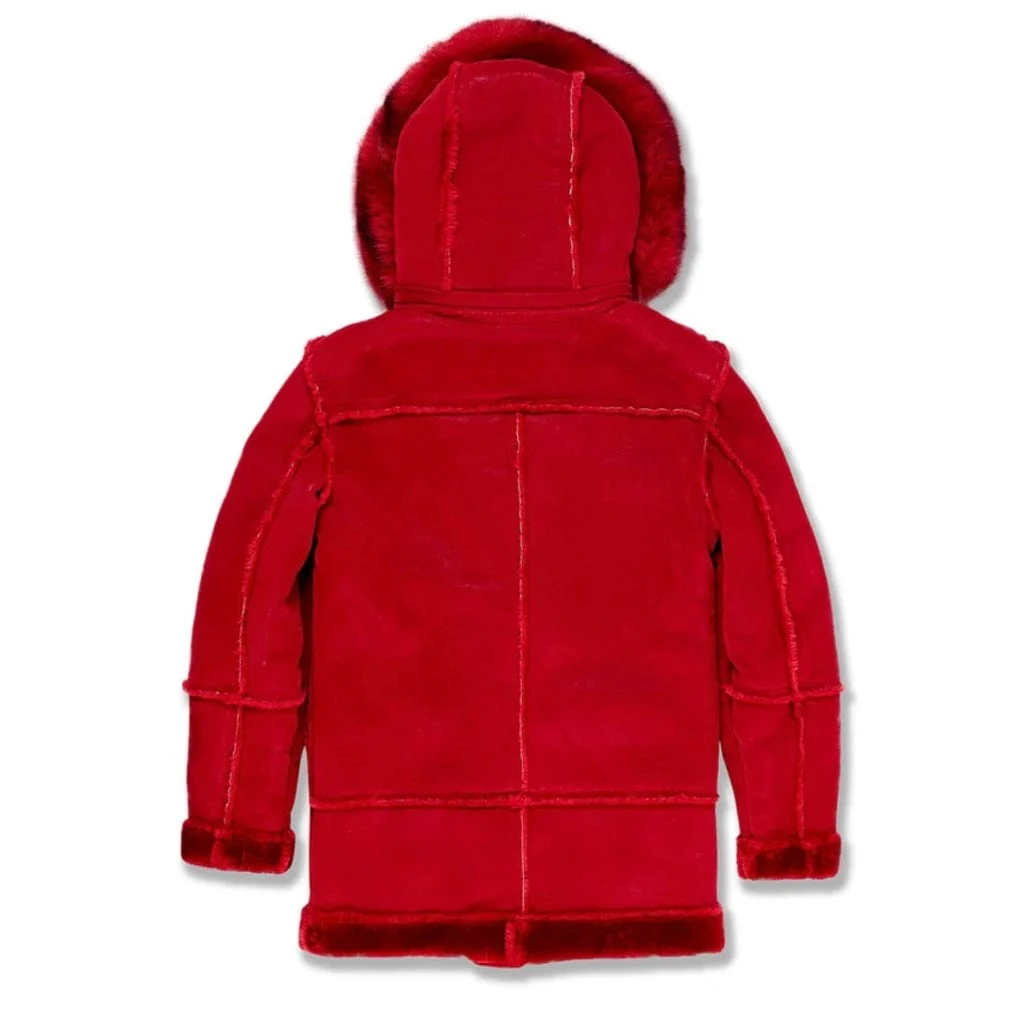 Boys Jordan Craig Denali Shearling Jacket (Red) 91540B - Image 2