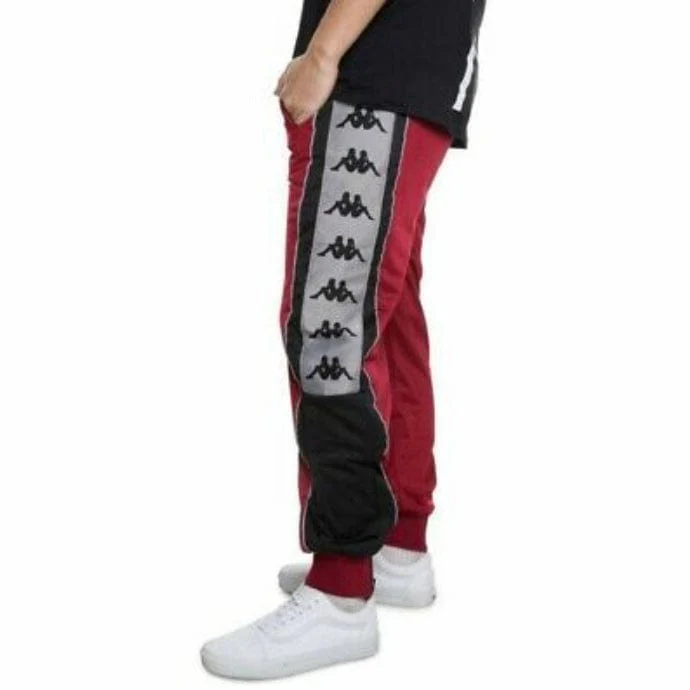 Kappa 222 Banda 10 Arpan Track Pants (Red Bordeaux/Black) 3031QZ0 - Image 2