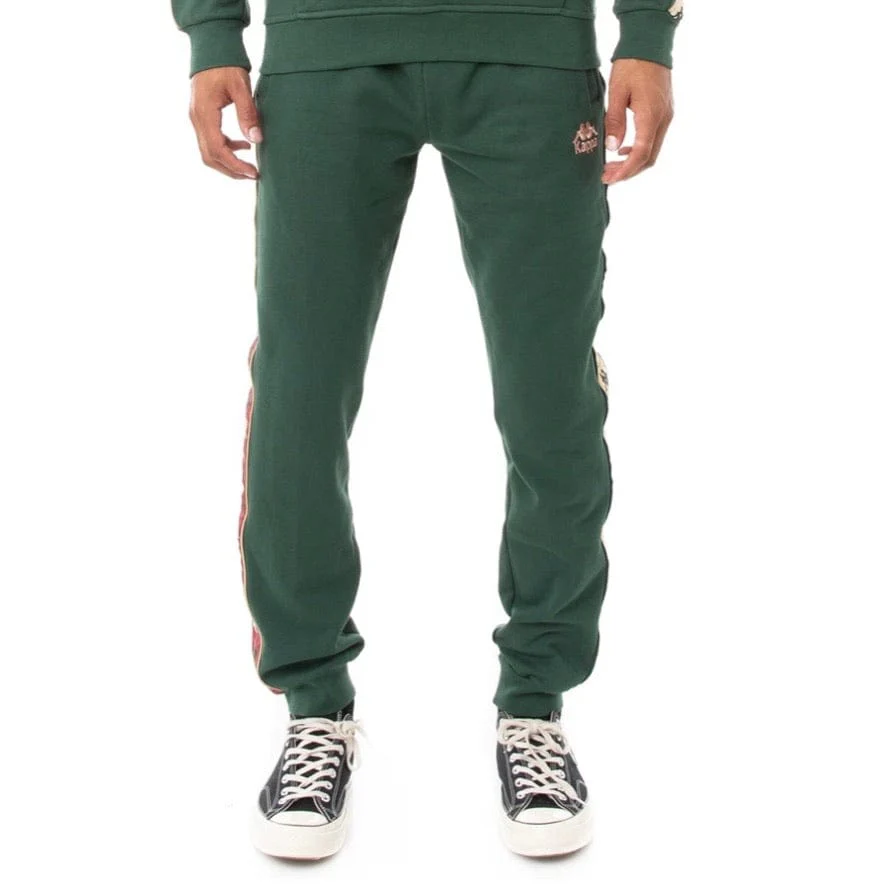 Kappa 222 Banda Alanz 3 Sweatpants (Green/Pink/Beige) - Image 2
