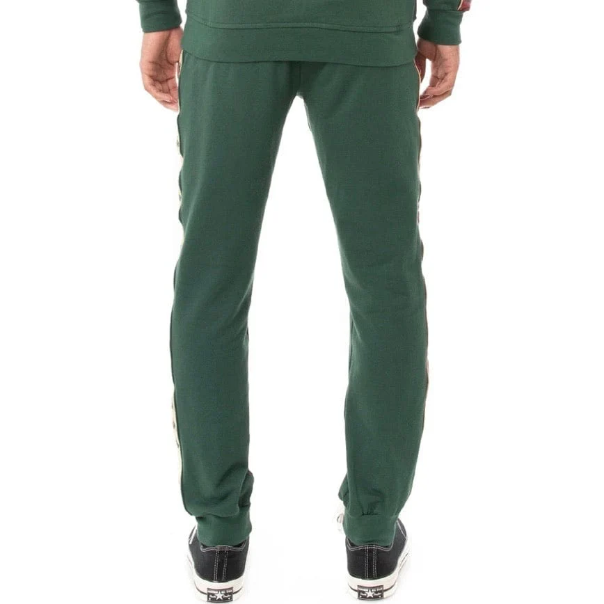 Kappa 222 Banda Alanz 3 Sweatpants (Green/Pink/Beige) - Image 3