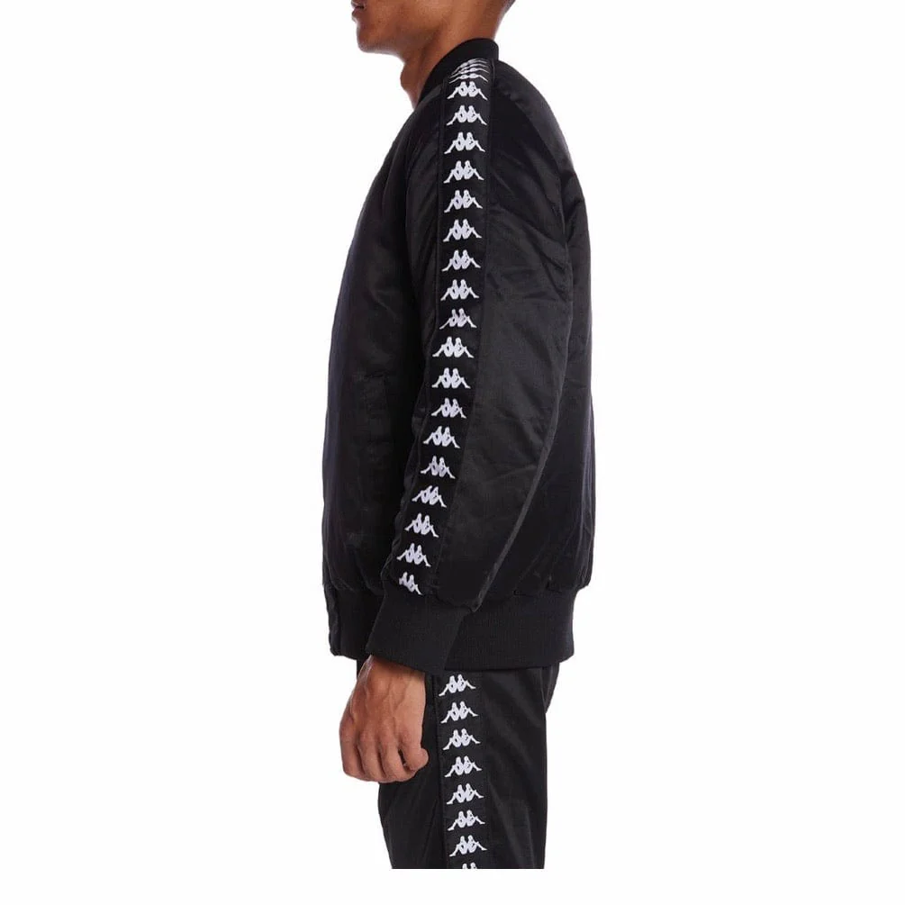 Kappa 222 Banda Bawer Bomber Jacket (Black/White) - Image 2