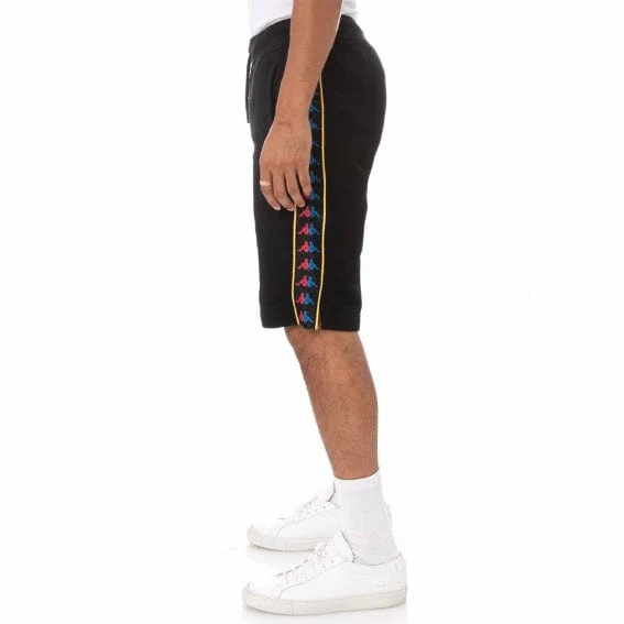 Kappa 222 Banda Cagway Shorts (Black/Fuchsia-Blue/Yellow) - 33144IW - Image 3