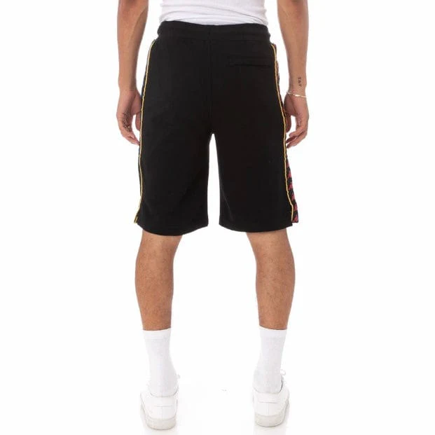 Kappa 222 Banda Cagway Shorts (Black/Fuchsia-Blue/Yellow) - 33144IW - Image 4
