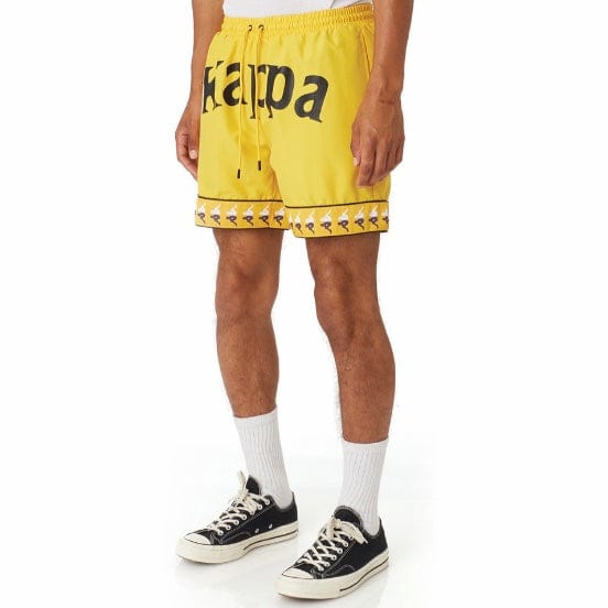 Kappa 222 Banda Calabash Swim Shorts (Yellow/Violet-White/Black) 38181HW - Image 2
