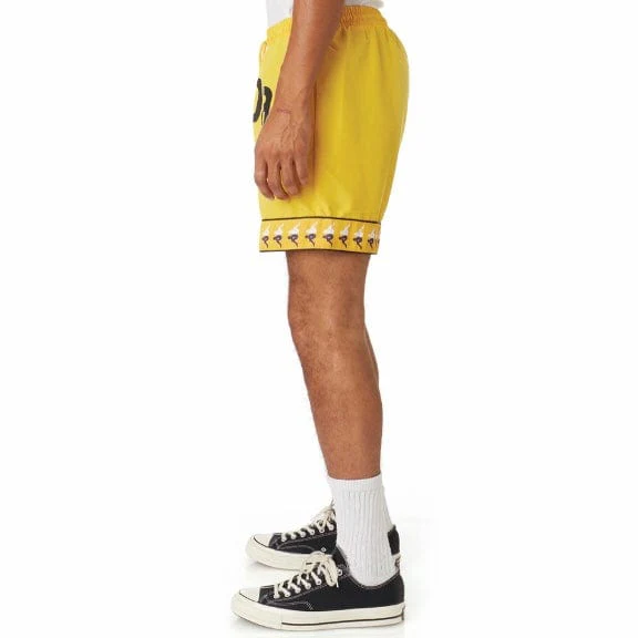Kappa 222 Banda Calabash Swim Shorts (Yellow/Violet-White/Black) 38181HW - Image 3