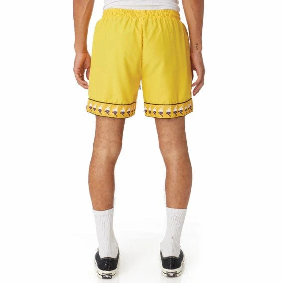 Kappa 222 Banda Calabash Swim Shorts (Yellow/Violet-White/Black) 38181HW - Image 4