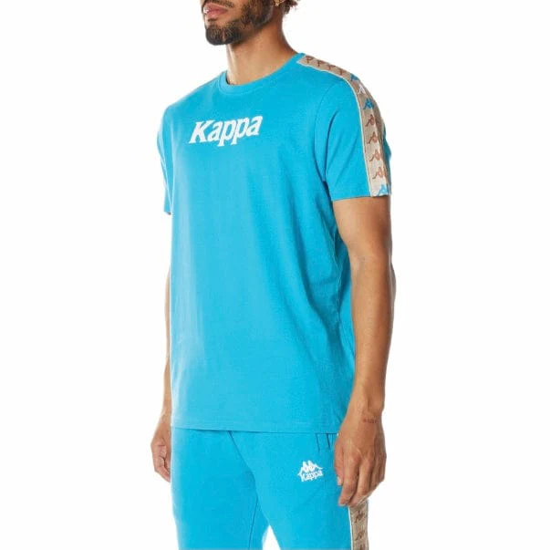 Kappa 222 Banda Deto 2 T Shirt (Dark Aqua) 34198GW - Image 2