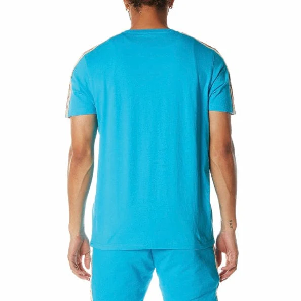 Kappa 222 Banda Deto 2 T Shirt (Dark Aqua) 34198GW - Image 4
