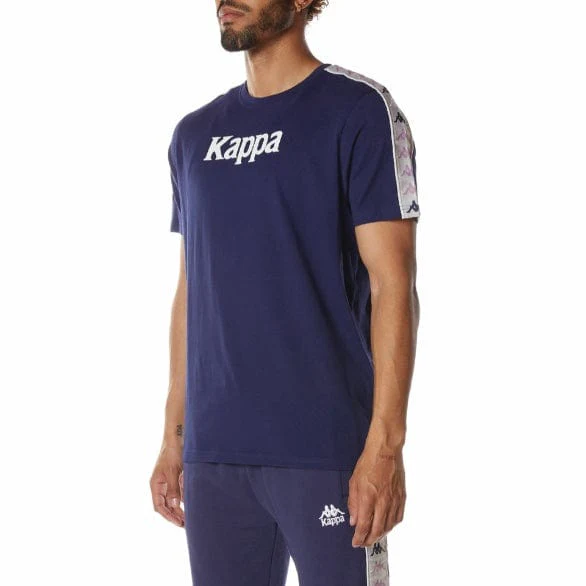 Kappa 222 Banda Deto 2 T Shirt (Navy) 34198GW - Image 2