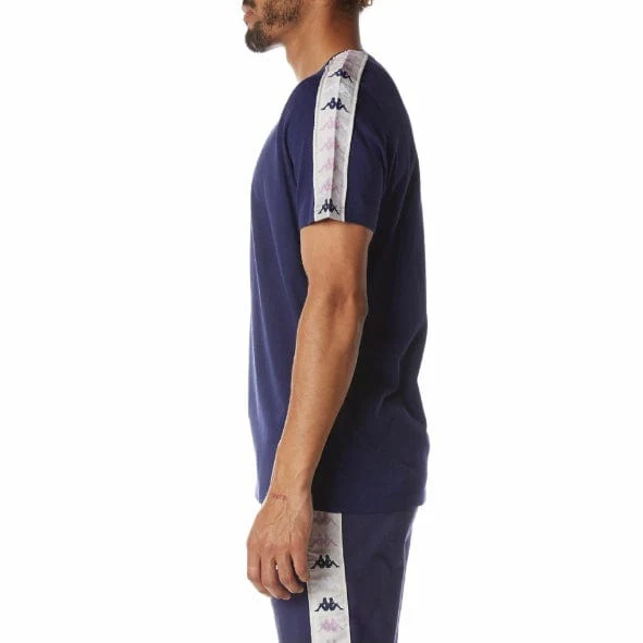 Kappa 222 Banda Deto 2 T Shirt (Navy) 34198GW - Image 3
