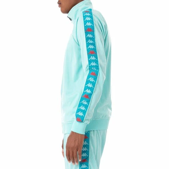 Kappa 222 Banda Dullo Track Jacket (Blue Peacock/Red) 3113L9W - Image 3