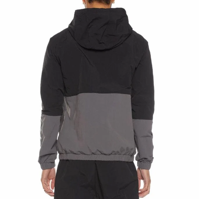 Kappa 222 Banda Edonin Anorak Jacket (Black/Grey/White) 341574 - Image 3