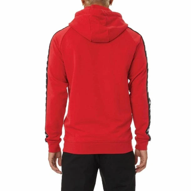 Kappa 222 Banda Hurtado 2 Hoodie (Red/Black) - Image 2