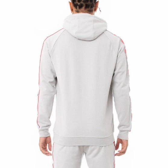 Kappa 222 Banda Hurtado 3 Hoodie (Grey/Blue/Red) - Image 3