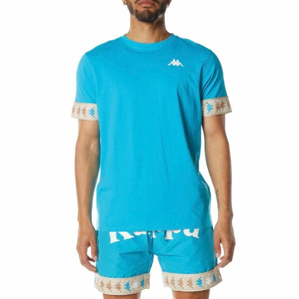 Kappa 222 Banda Niji T Shirt (Dark Aqua) 34198EW